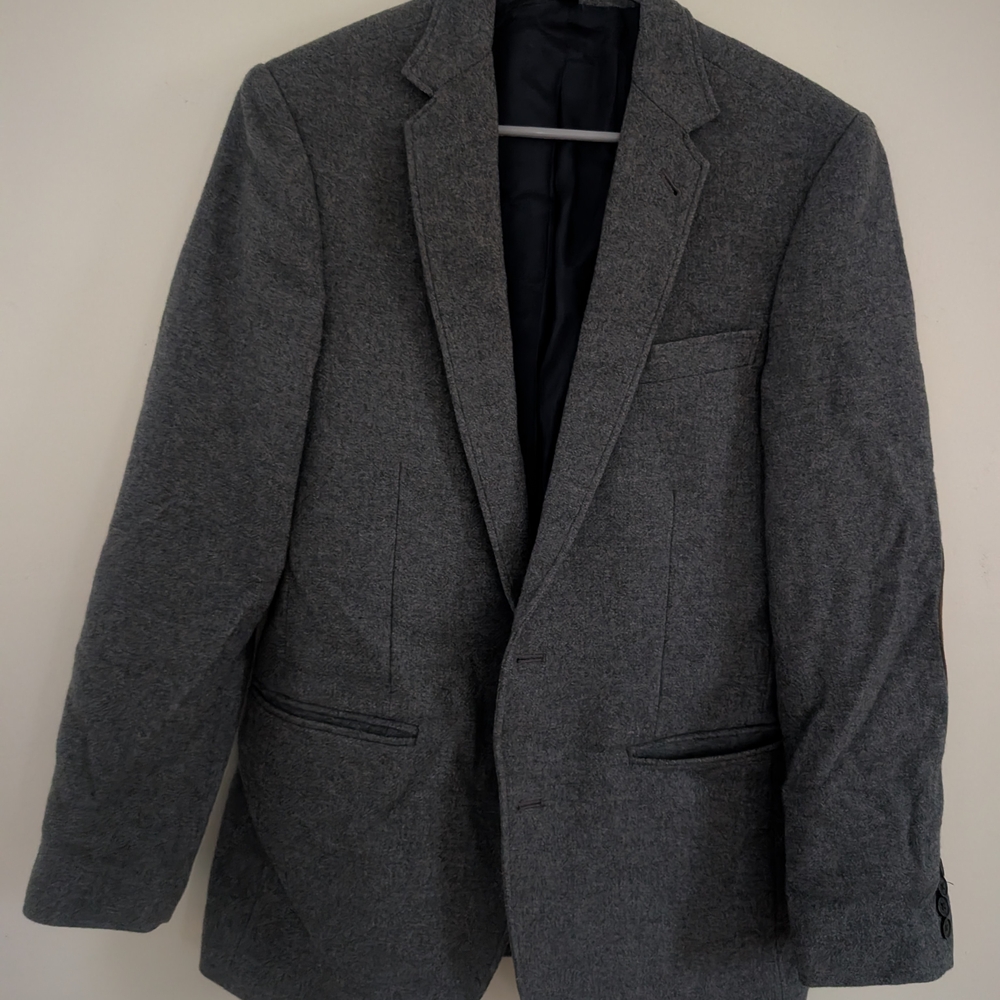 J. Crew Men's Gray Blazer Sportscoat 36R